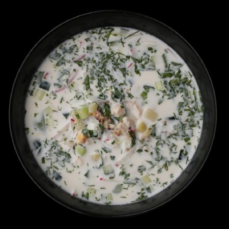 Окрошка с курицей Окрошка с курицей
