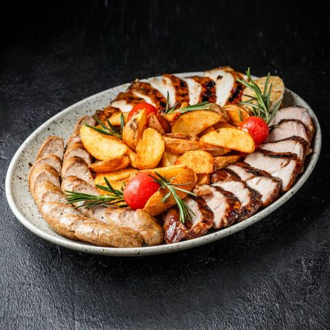 Гриль мясная тарелка (840/90г)